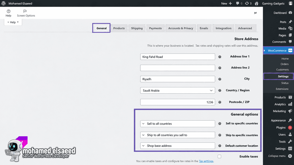 WooCommerce basic store configuration and setup wizard