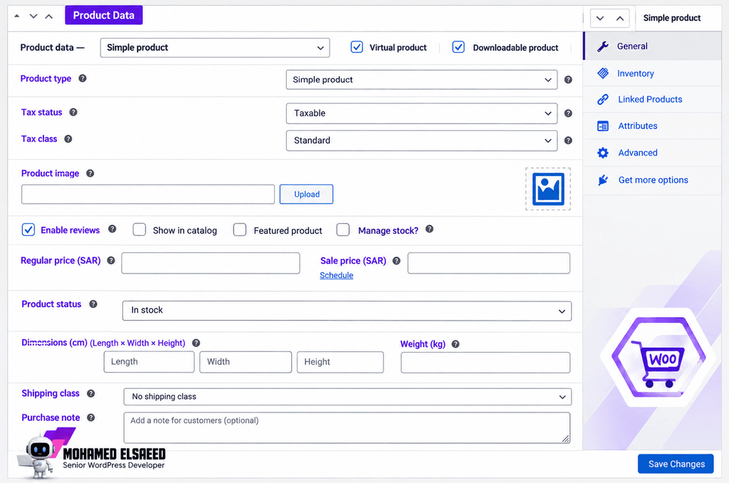 Configuring WooCommerce variable products with price images and attributes