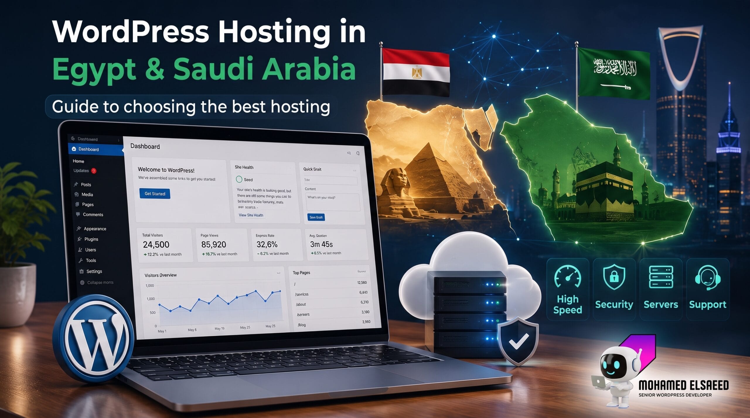 WordPress hosting in Egypt and Saudi Arabia guide for speed and performance
